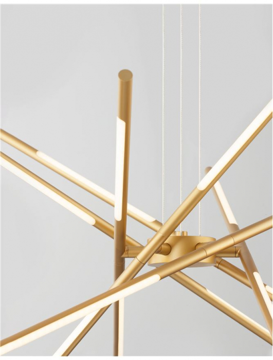 Raccio - gold - Nova Luce - 68W  - Suspensie moderna - 9180782 [6]