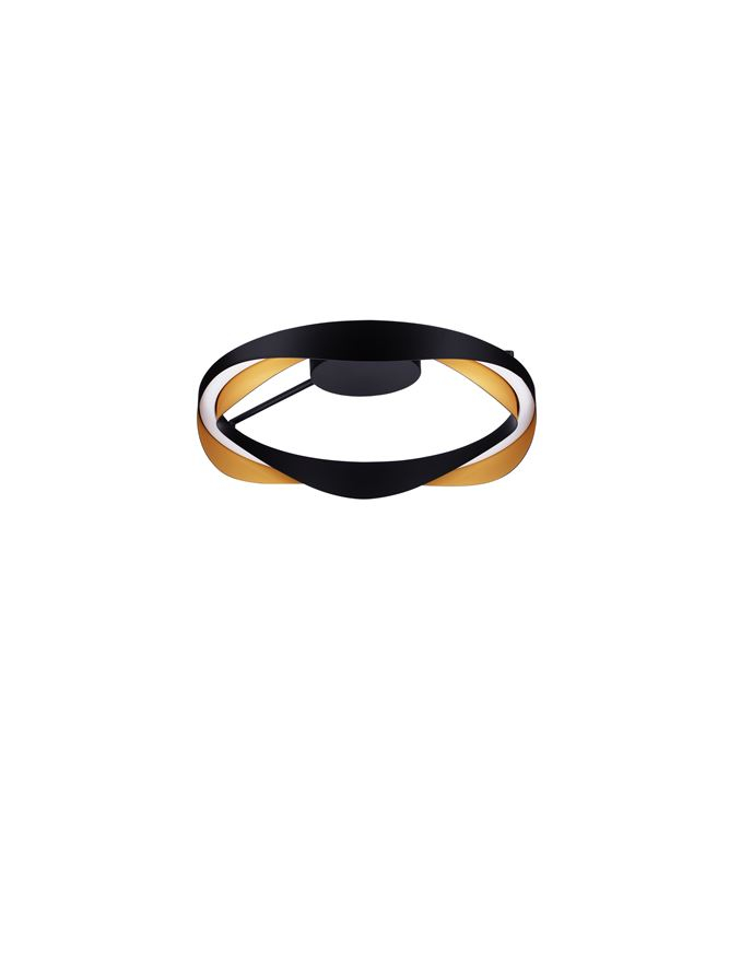 RADON PL45 - Triac Dimmable Matt Black & Gold Aluminium [3]