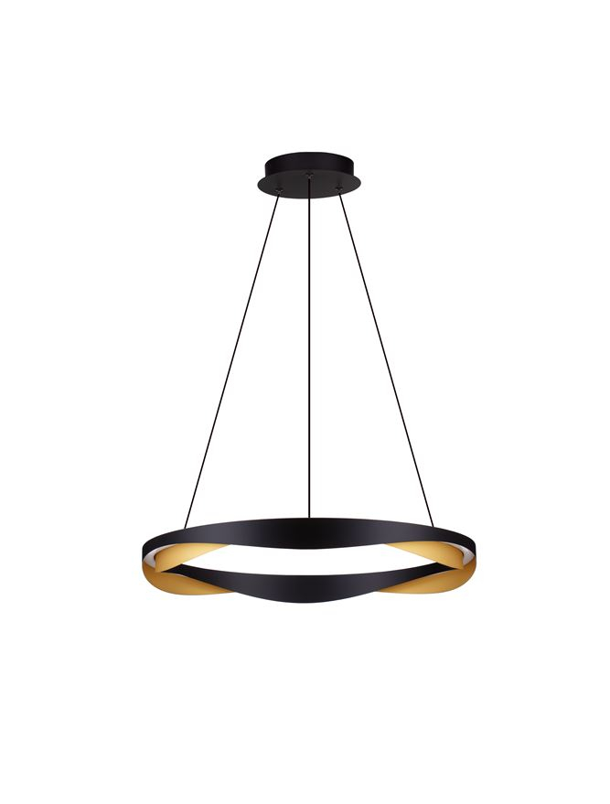 RADON SP65 - Triac Dimmable Matt Black & Gold Aluminium - suspensie [2]