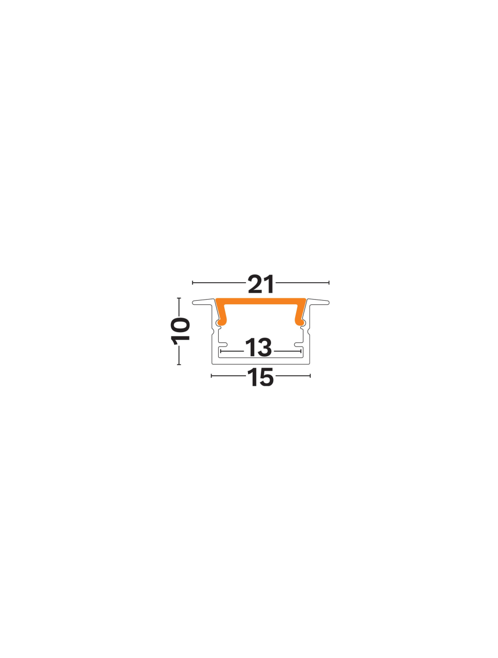 Recessed-Aluminium Profile-15x10R [2]