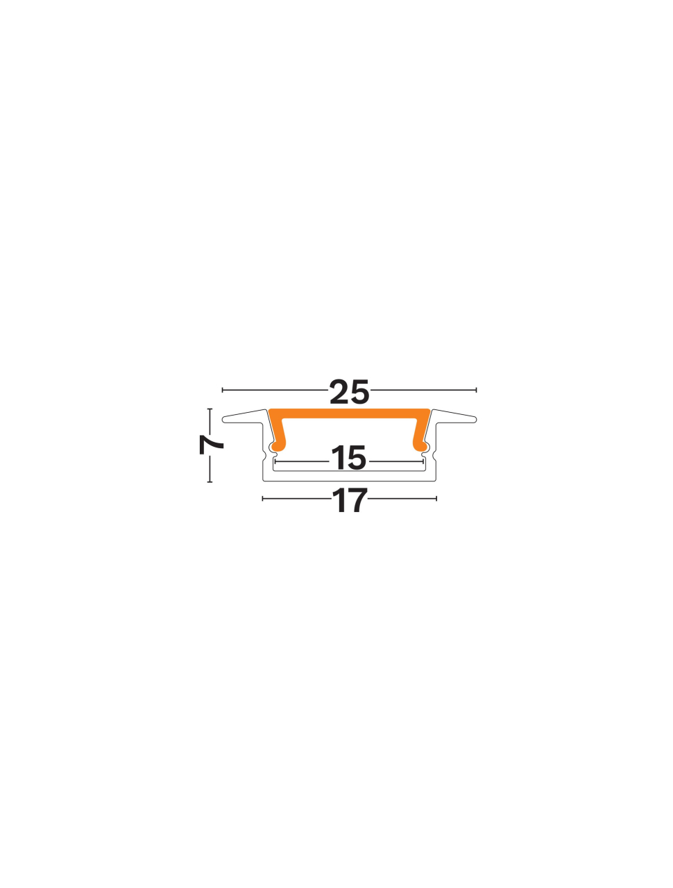 Recessed-Aluminium Profile-17x7R [2]
