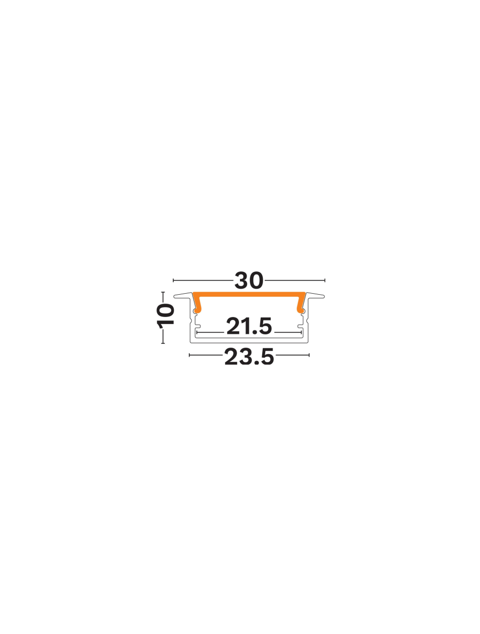 Recessed-Aluminium Profile-23x10R [2]