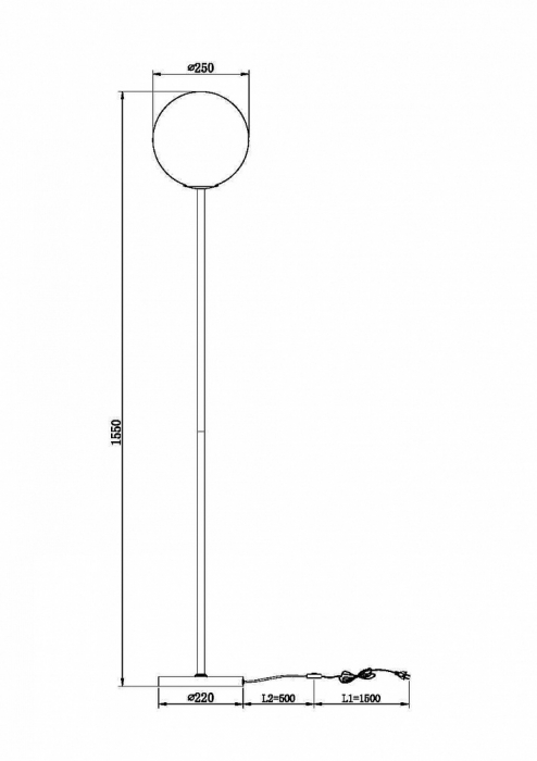 Lampadar Ring 01B MOD013FL-01B - Maytoni [2]