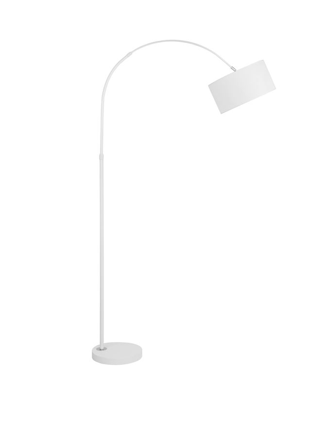 SAMA lampadar - 9401653 - White Fabric Shade, White Aluminum Base [2]