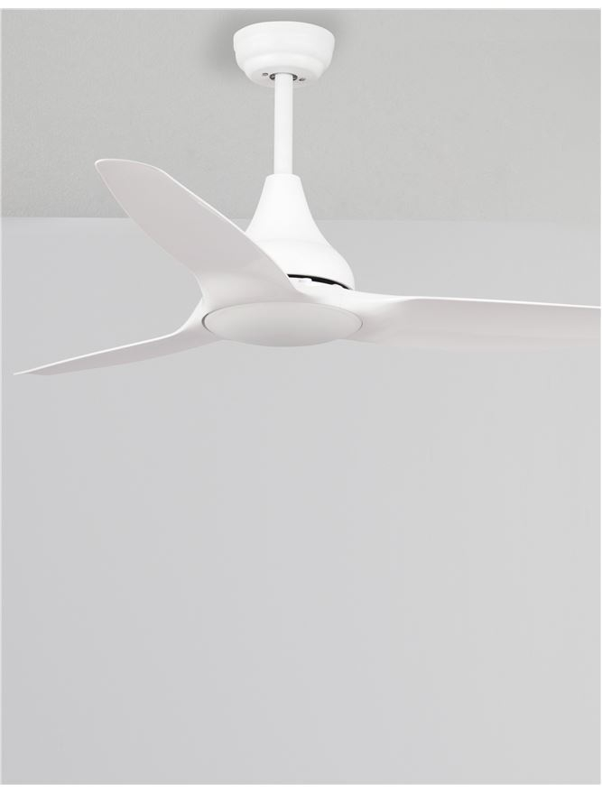 SAMOA plafoniera - 5267301 - Body: Steel Matt White and Glass, Blades: White ABS [3]