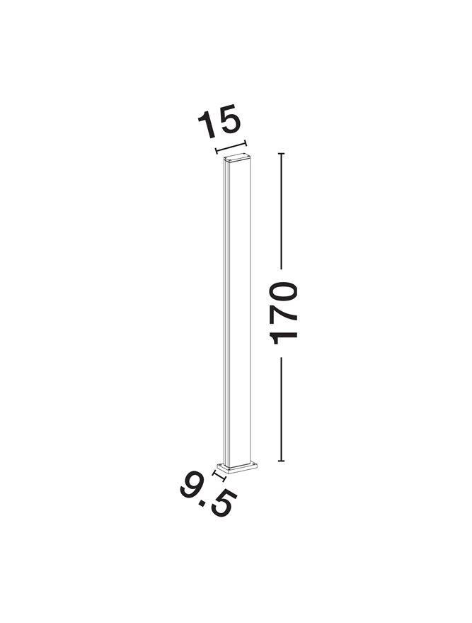 Sasso stalp exterior -170cm corpuri de iluminat pentru exterior [6]