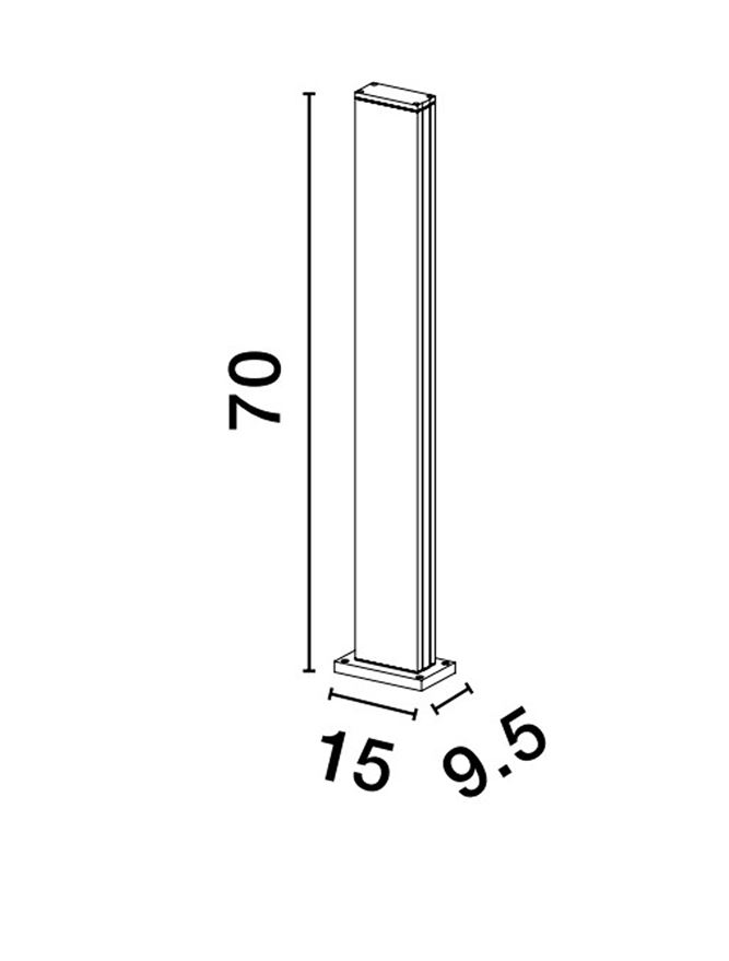 Sasso stalp exterior -70cm corpuri de iluminat pentru exterior [4]