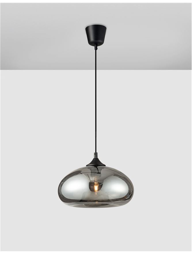 SAVAZ suspensie SP1 - 9726482 - Chrome Glass Black Metal Black Fabric Wire [3]