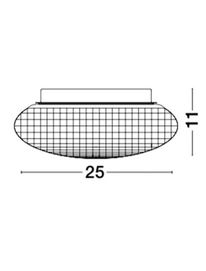 SENS plafoniera - 838124 - Gray Glass Black Metal [4]