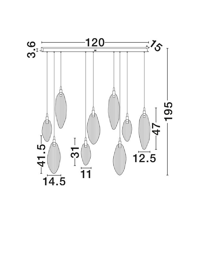 SERIQ SP9 linie - suspensie moderna LED 23W [7]