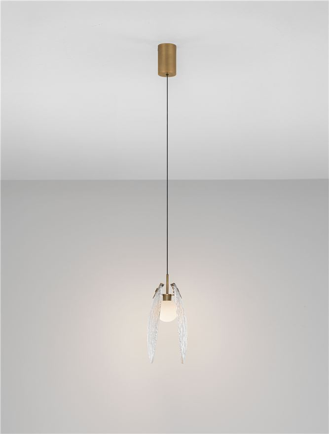 Shelina SP1 SM - Antique Brass Steel & Glass [7]