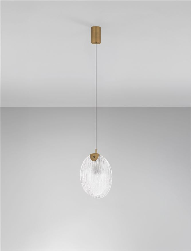 Shelina SP1 SM - Antique Brass Steel & Glass [4]