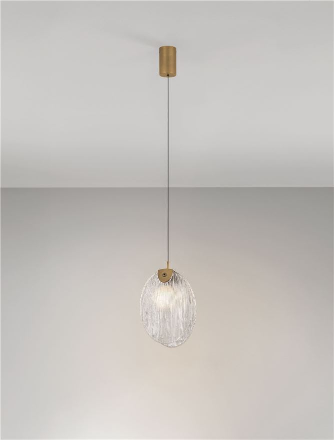 Shelina SP1 SM - Antique Brass Steel & Glass [5]