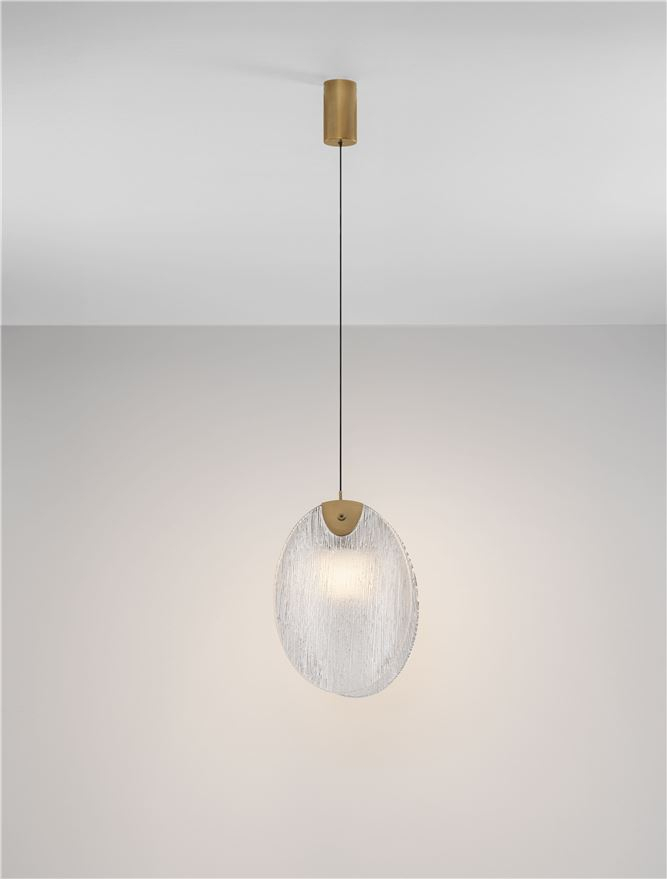 Shelina SP1 M - Antique Brass Steel & Glass [5]