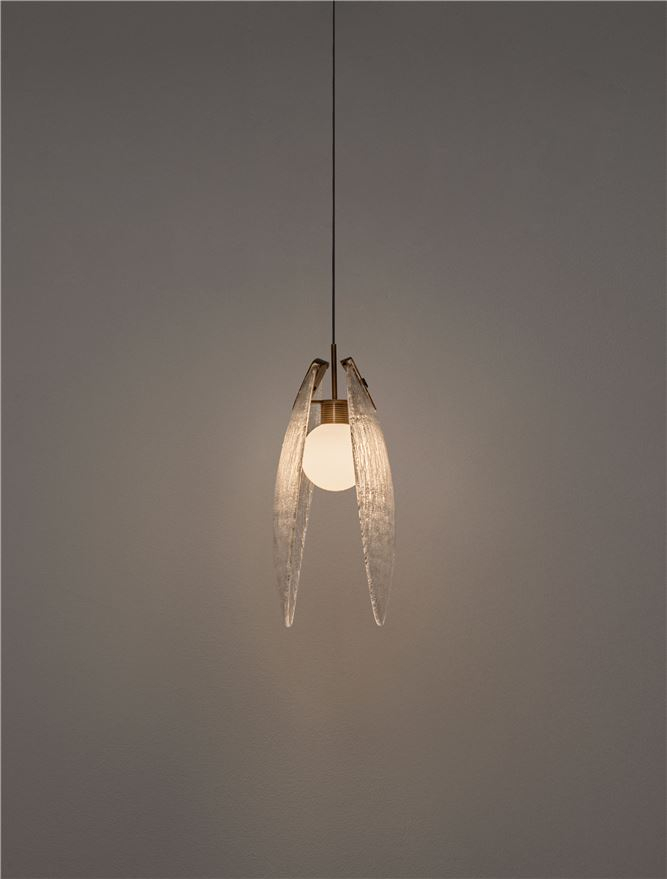 Shelina SP1 M - Antique Brass Steel & Glass [9]