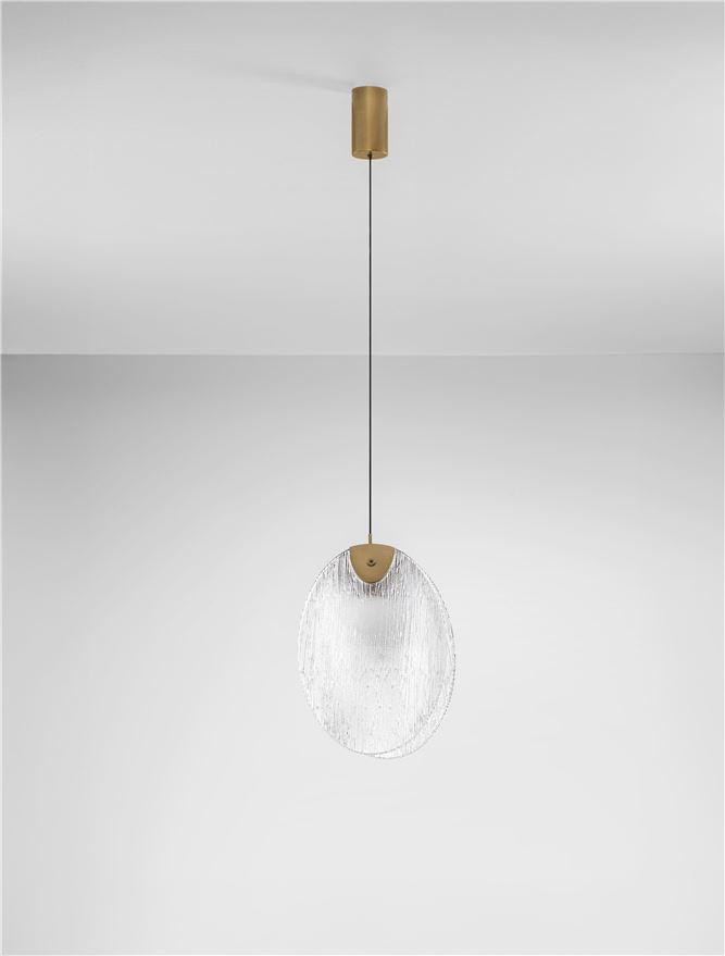 Shelina SP1 M - Antique Brass Steel & Glass [4]