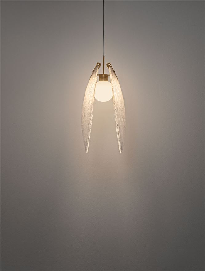 Shelina SP1 B - Antique Brass Steel & Glass [9]