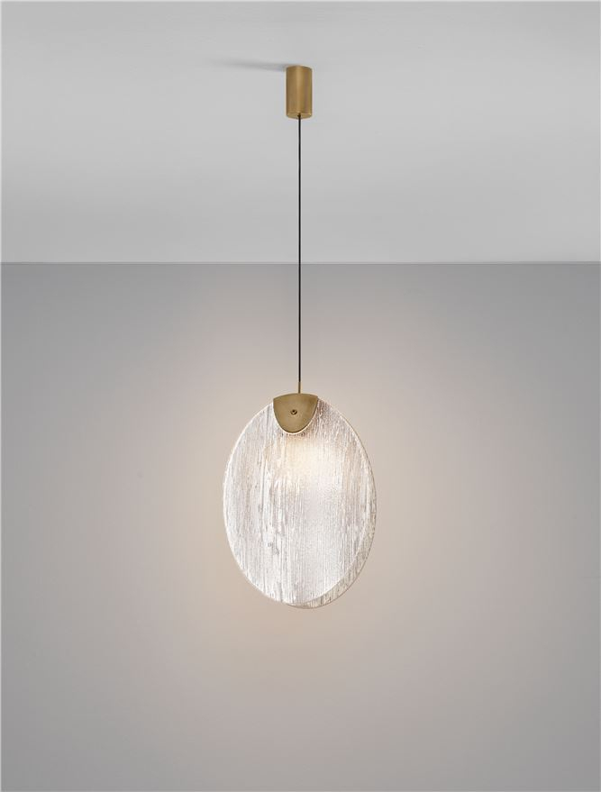 Shelina SP1 B - Antique Brass Steel & Glass [5]