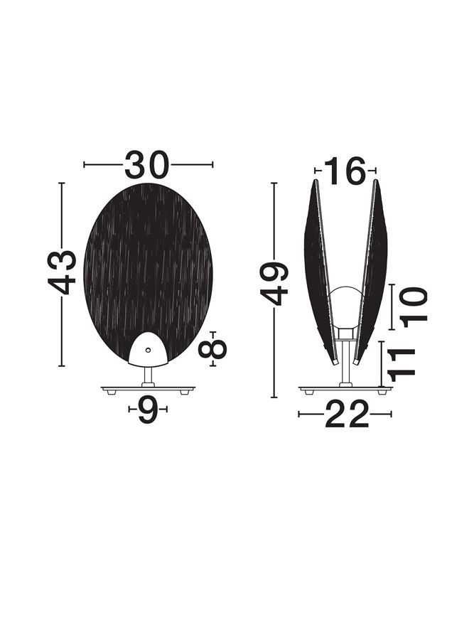 Shelina TL1 - Antique Brass Steel & Glass - veioza [7]