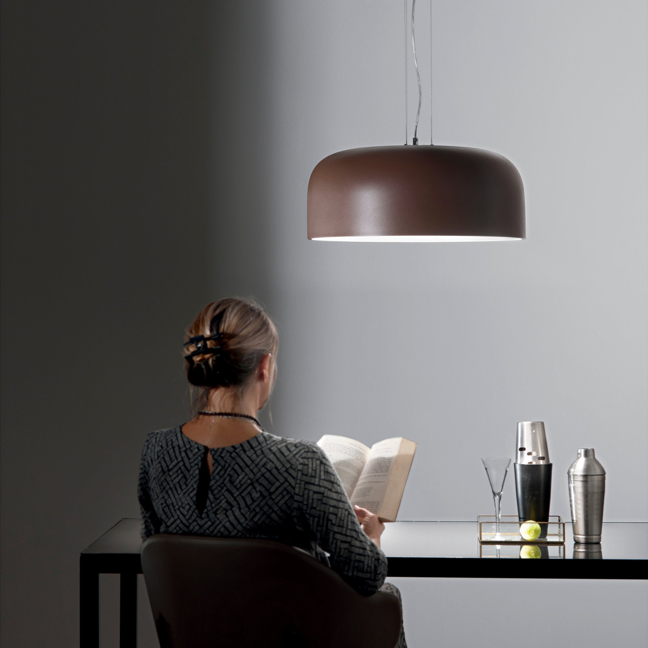 SOSPENSIONE BISTROT CORTEN 4XE27 52X52X22CM [3]