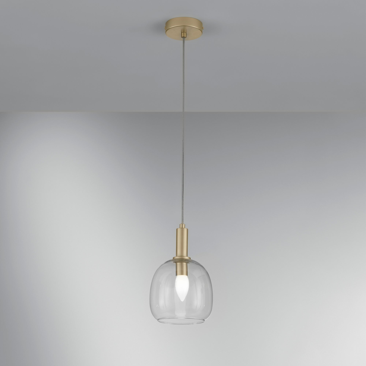 SOSPENSIONE BRANDY ORO 1XE14 16X16X150CM [2]
