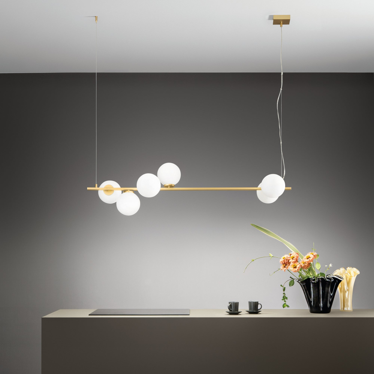 SOSPENSIONE ENOIRE ORO 6XE14 120X12X150CM [2]