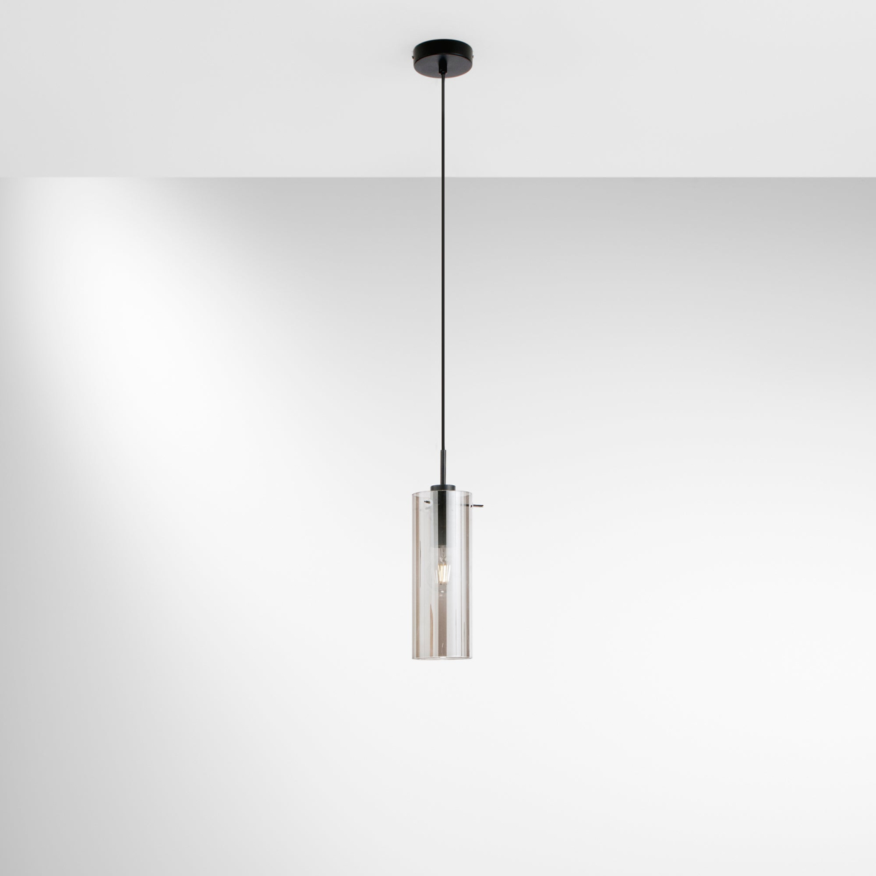 SOSPENSIONE MAGIC NERA/FUME' 1XE27 10X150CM [2]