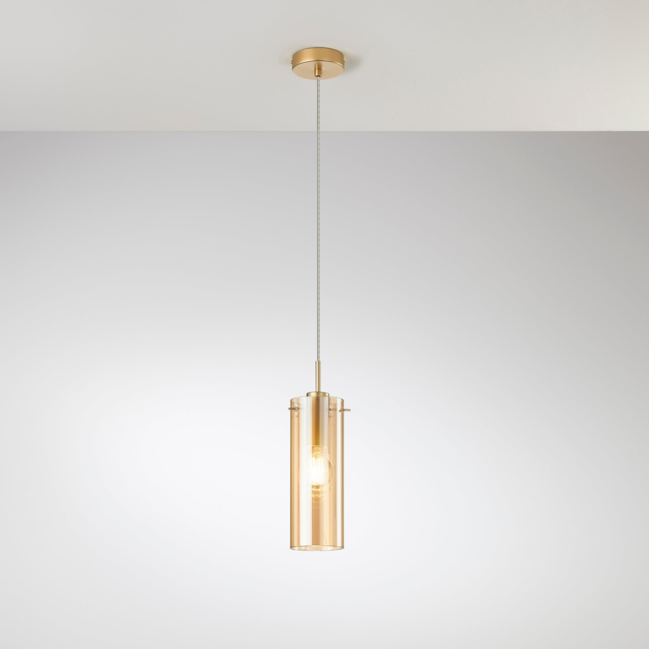 SOSPENSIONE MAGIC ORO/AMBRA 1XE27 10X150CM [2]