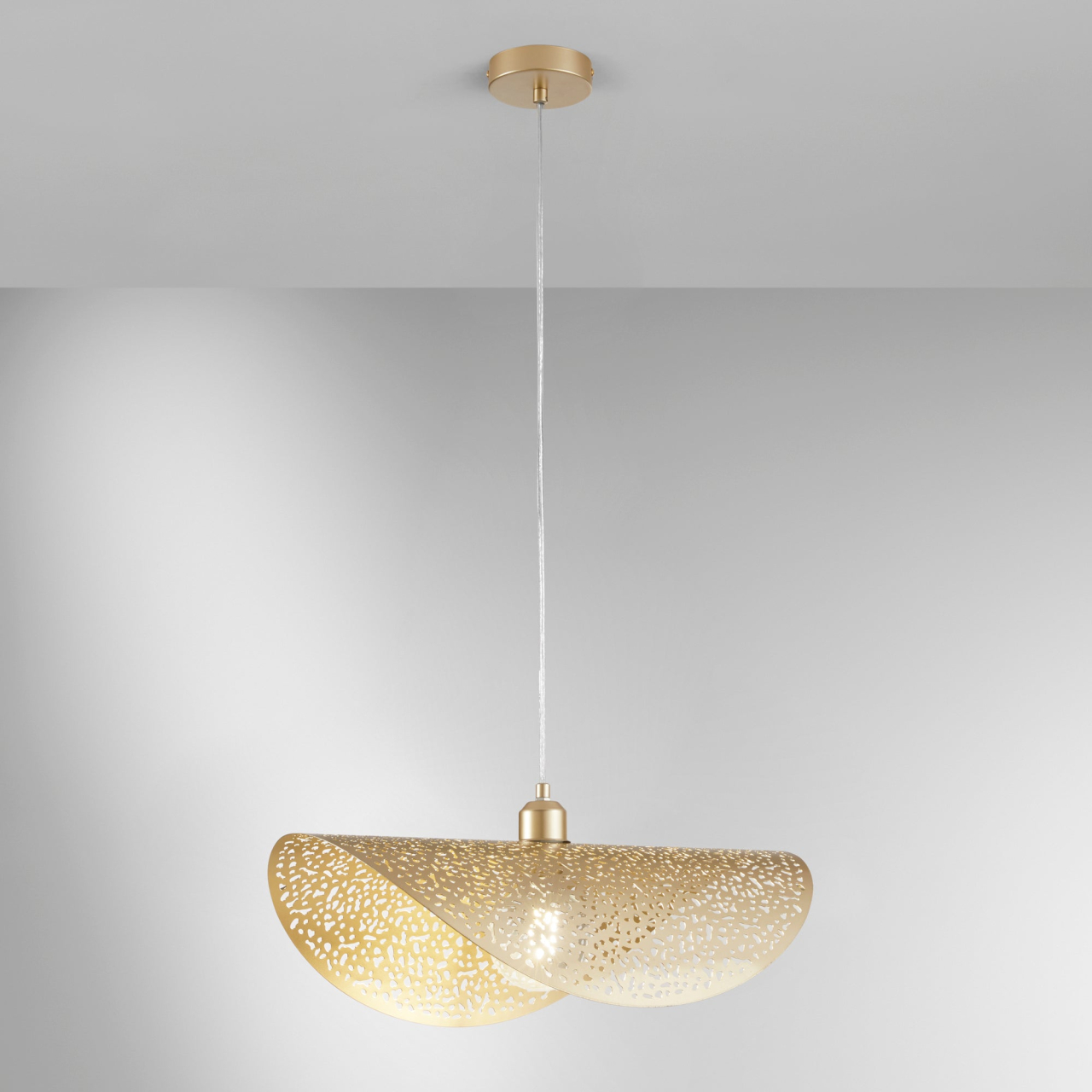 SOSPENSIONE RHEI-TARA ORO 1XE27 50X30X150CM [2]