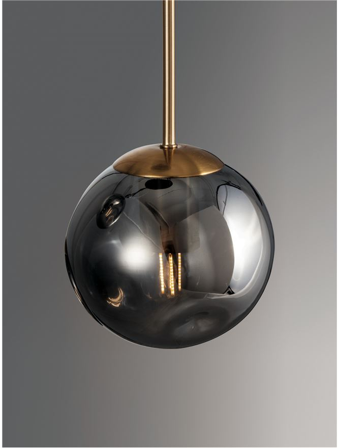 SPADA suspensie - 9426751 - Gold Metal & Chrome Glass Black PVC Wire [2]