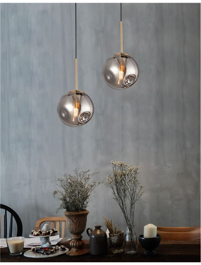 SPADA suspensie - 9426751 - Gold Metal & Chrome Glass Black PVC Wire [1]