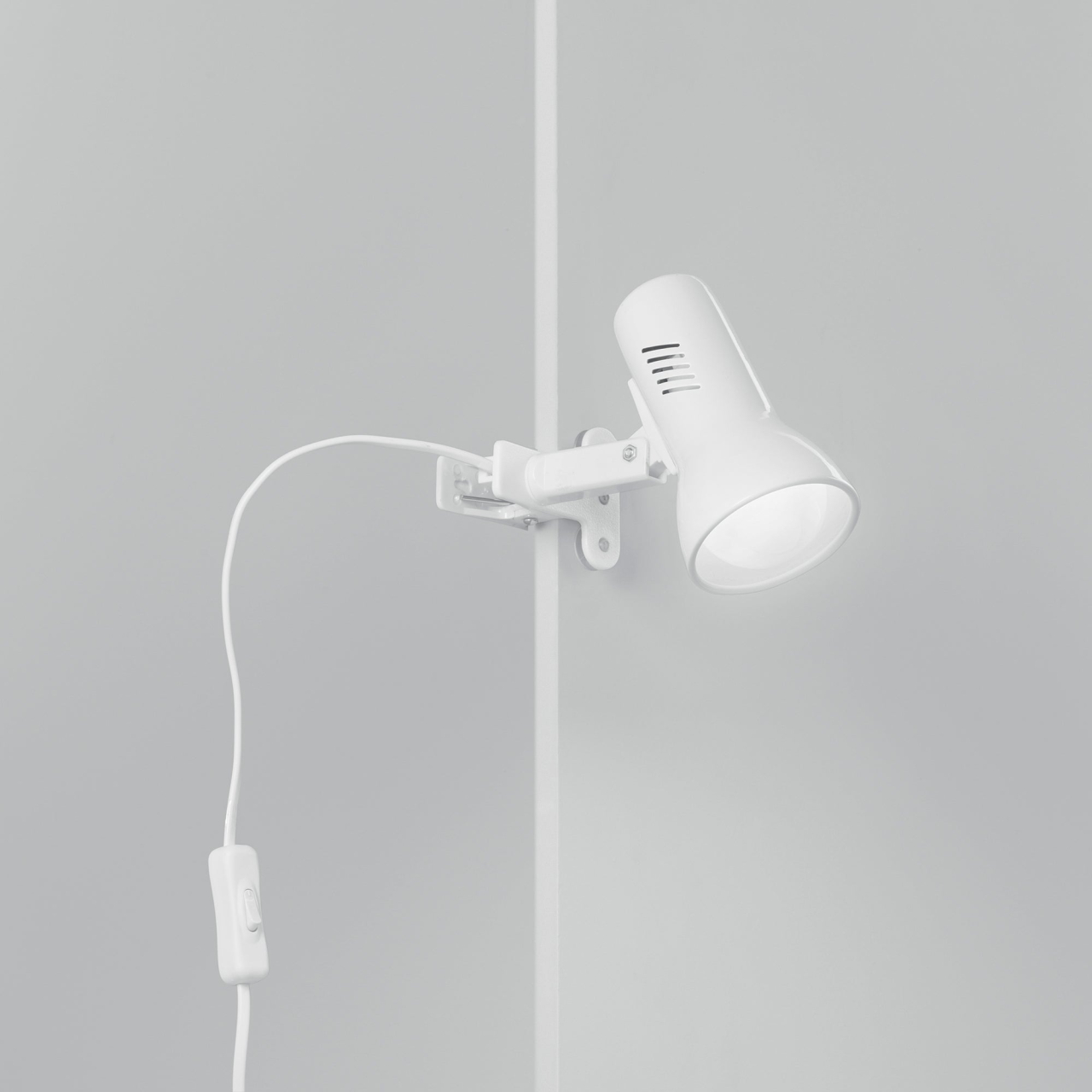 SPOT CARRERA BIANCO CON PINZA 1XE27 21,3X14X14,5CM [2]
