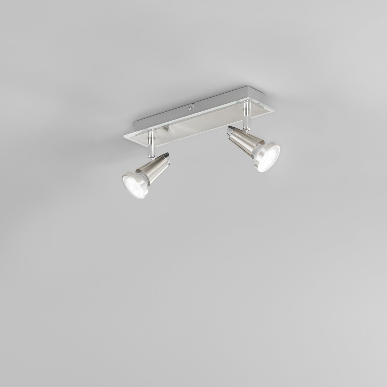 SPOT LED MIAMI CROMO/NICKEL 2XGU10 LED 5W 400LM 2700K 28X7X14,5CM [2]