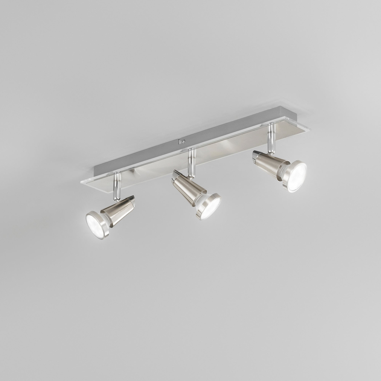 SPOT LED MIAMI CROMO/NICKEL 3XGU10 LED 5W 400LM 2700K 48X7X14,5CM [2]