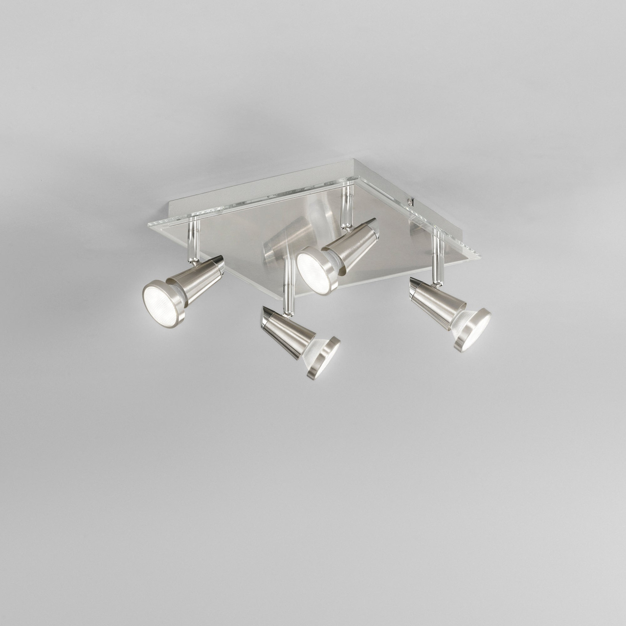 SPOT LED MIAMI CROMO/NICKEL 4XGU10 LED 5W 400LM 2700K 26X26X14,5CM [2]