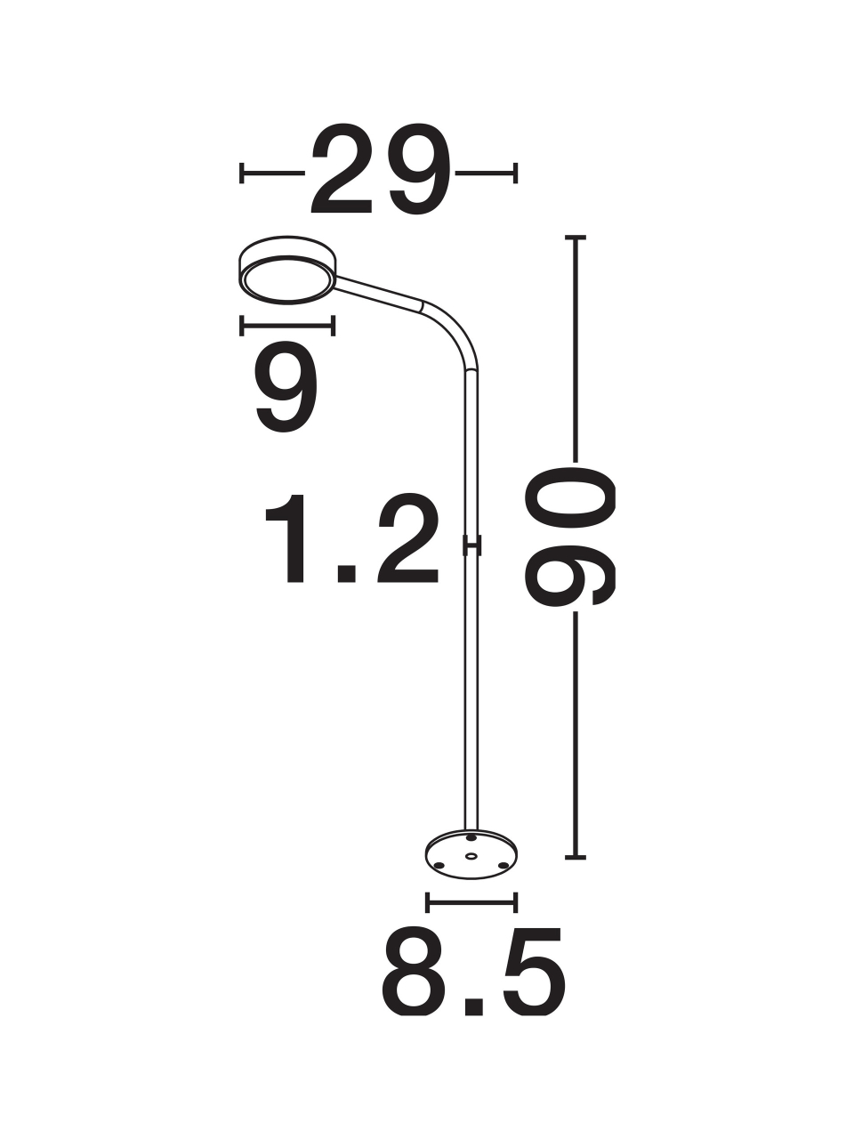 Stâlpișor Nova Luce MITIC 9030994 Corten, H60 cm [10]