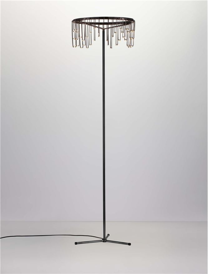 Stellar Lampadar Touch Dimmable Black Chrome Copper Metal [4]