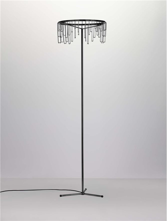Stellar Lampadar Touch Dimmable Black Chrome Copper Metal [3]