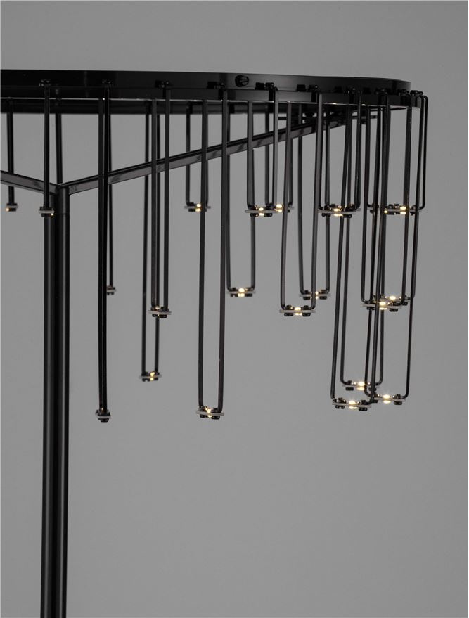 Stellar Lampadar Touch Dimmable Black Chrome Copper Metal [5]