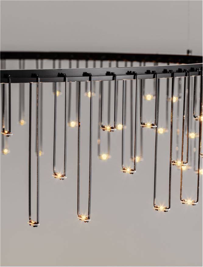 Stellar Suspensie diam 80 cm - negru - suspensie LED moderna [6]