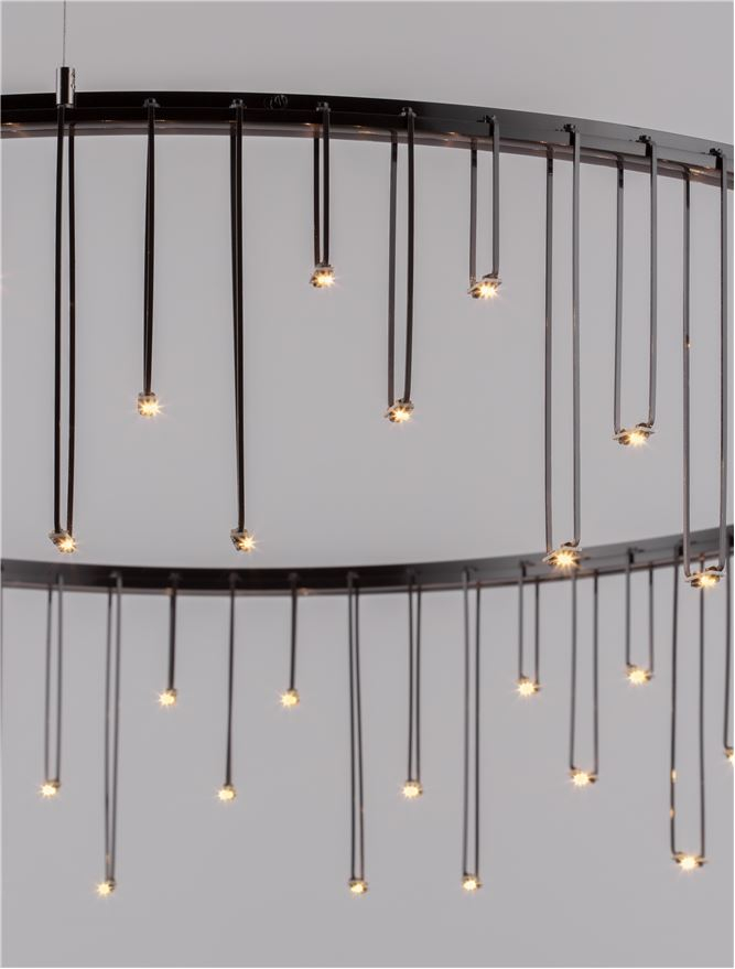 Stellar Suspensie diam 80 cm - negru - suspensie LED moderna [7]