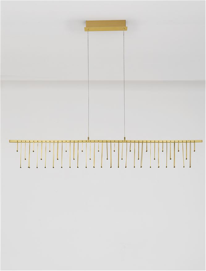 Stellar Suspensie LINIAR 120 cm - Matt Brass Gold & Copper Metal [4]