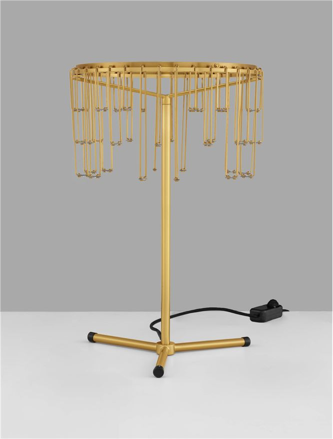 Stellar Veioza Touch Dimmable Gold Copper Metal [2]