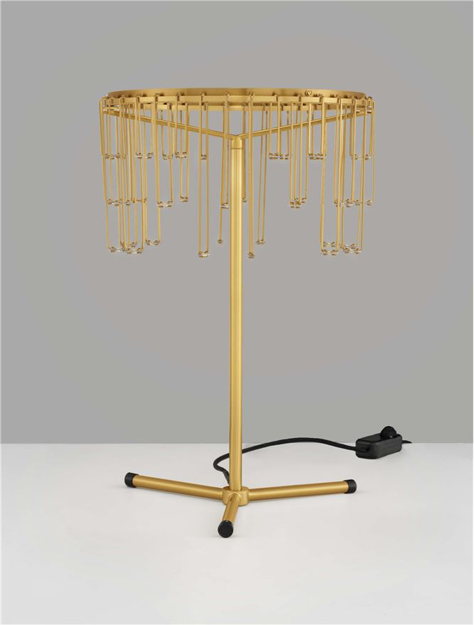 Stellar Veioza Touch Dimmable Gold Copper Metal [3]