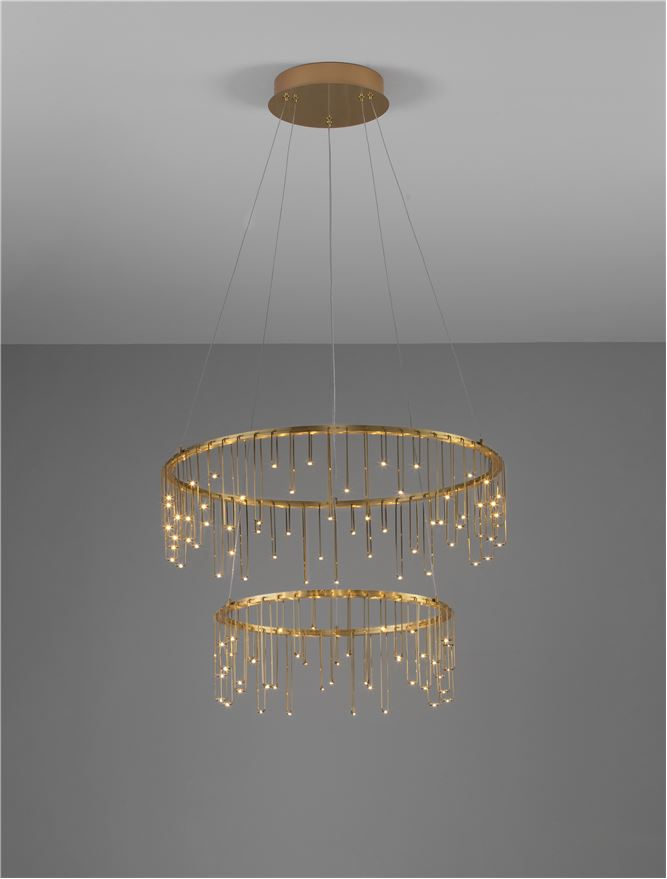 Stellar Suspensie diam 165+45 cm - Matt Brass Gold Copper [3]