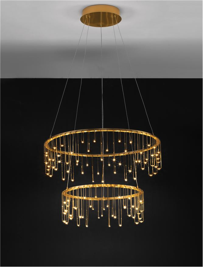 Stellar Suspensie diam 165+45 cm - Matt Brass Gold Copper [4]