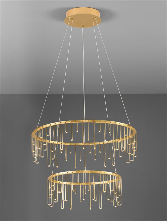 Stellar Suspensie diam 165+45 cm - Matt Brass Gold Copper [5]