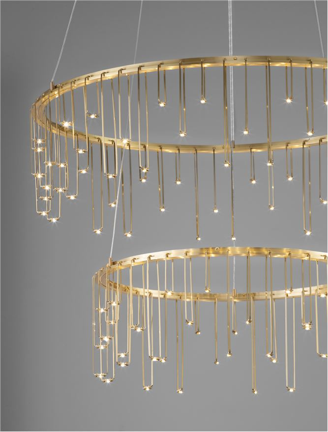 Stellar Suspensie diam 165+45 cm - Matt Brass Gold Copper [6]