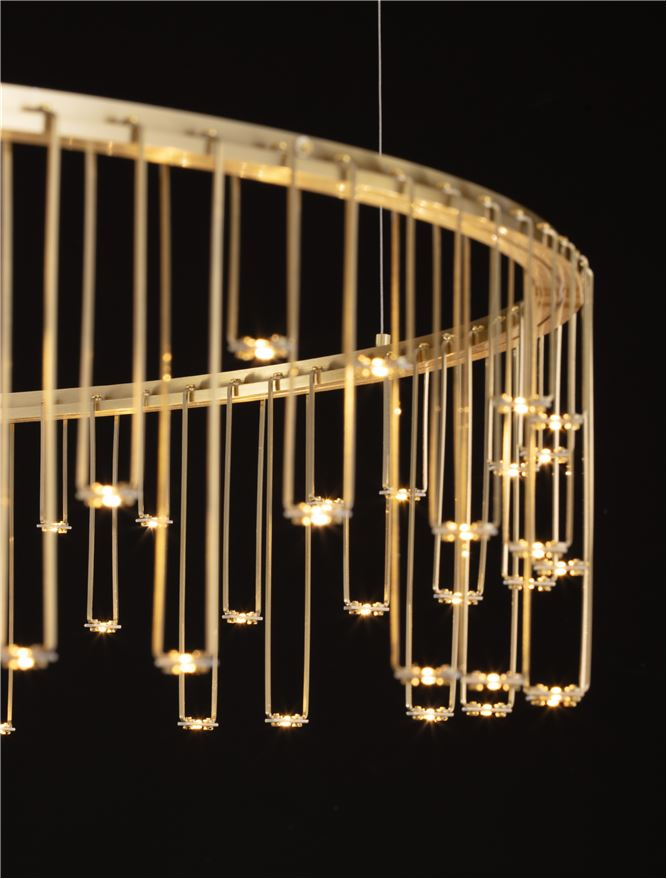 Stellar Suspensie diam 100 cm - Matt Brass Gold Copper [2]