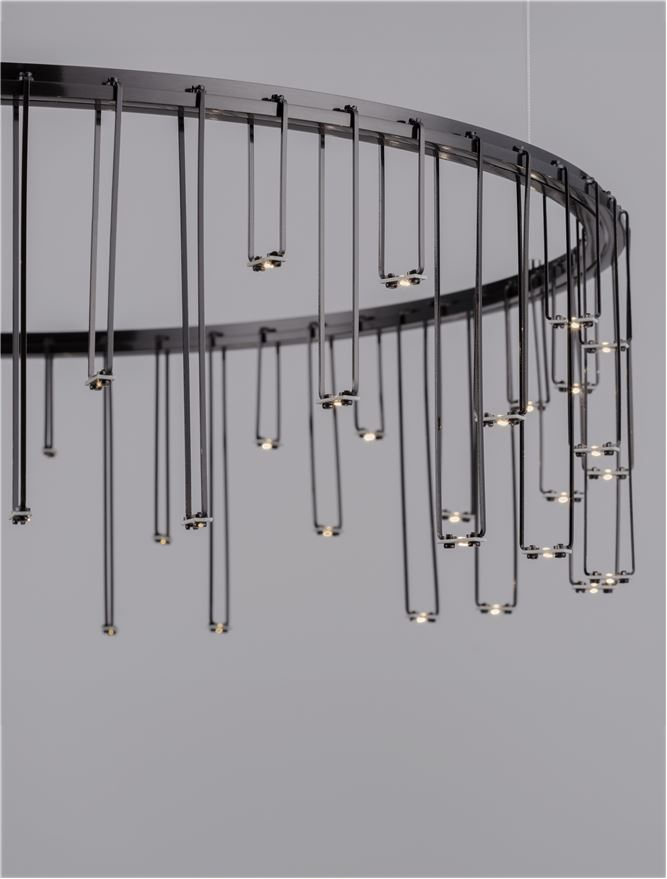 Stellar Suspensie diam 65 cm - Black Chrome Copper [5]